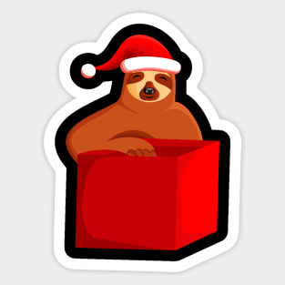 merry christmas sloth Sticker